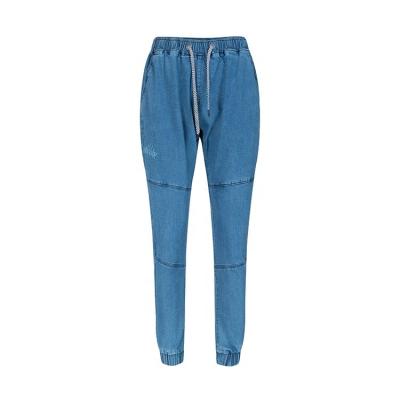 China Other OEM Yong man elastic waist hip hop jogger jeans plus size pants and waist jeans jogger men jeans pants for sale