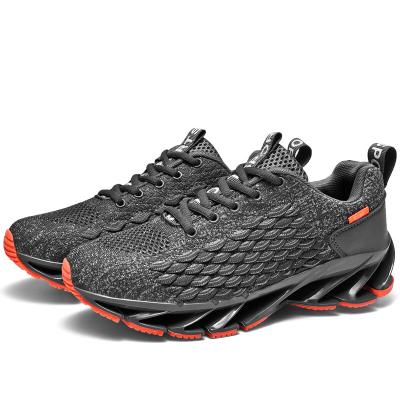 China 2021 Plus TPR Size Non Slip Blade Running Shoes For Men Outdoor Sneakers Fashion Mesh Sports Shoes Breathable Casual for sale