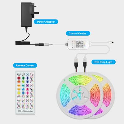 China Full set APP controller remote control / 5050 RGB +40key IR / LANDSCAPE 10meter 300leds kit 3Key led strip light / sync with music for sale