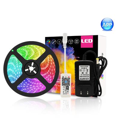 China LANDSCAPE 5050 RGB Smart Wifi Music LED Strip Light without remote with moblie phone APP. compatible with alexa home/Siri/google for sale