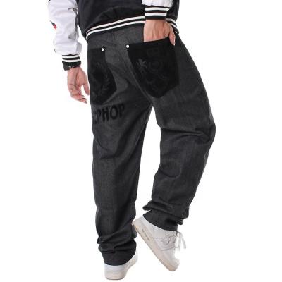 China QUICK DRY Custom High Waist Flocking Mens Jeans HS-MJ001 Mens Jeans for sale