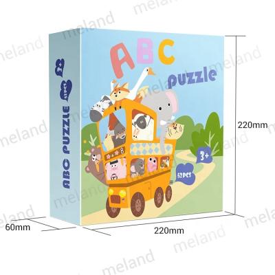 China Early Education Kids Game Intellectual Wooden Alphabet Learning Game for sale