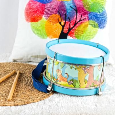 China Interesting High Quality Kid's Educational Wooden Printing Music Drum for sale