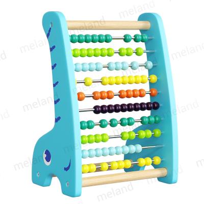 China Wooden Shelf Abacus Toy Animal Shape Colorful Counting Math Child Preschool Educational Toys Kids for sale