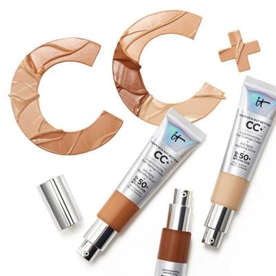 China Professional moisturizer cosmetic cc creams SPF50+ private label highlighter bar palette body highlighter design bottles liquid base for sale