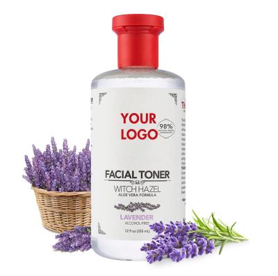 China Alcohol Free Natural Toner Paraben Lavender & Witch Hazel Skin Toner For Private Label for sale