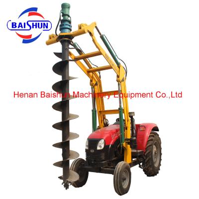 China Pile drilling machine yto tractor small pile driving machine pole erection machine for sale