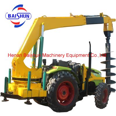 China BS850 Earth Auger Drilling Rig Borer Machine Earth Auger Drill Bit for sale