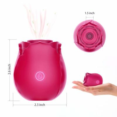 China 10 modos Rose Clitoral Sucking Vibrator Rechargeable que suga o vibrador para a fêmea à venda