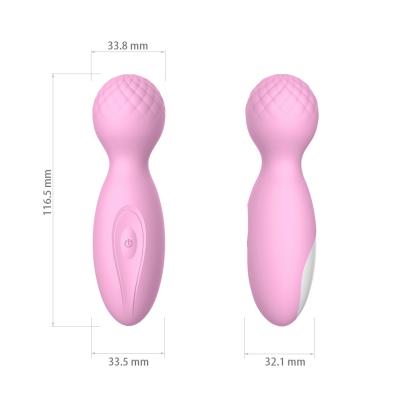 Cina 12 sesso Toy Mini Wand Massager del vibratore del punto G del silicone del raso di funzione di velocità 10 in vendita