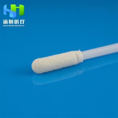 China Polyureyhane sponge head+PS/PP/ABS/HIPS paste G-014 length 8cm medical sterile polyurethane sponge swab with PP paste for sale