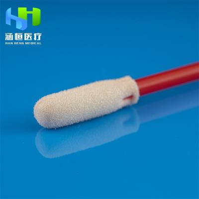 China Sterile ColorfulFoam Swab Sampling Nasal Sponge Stick Medical Swab With CE ISO for sale