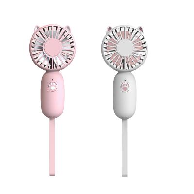 China Portable Hot Summer Fashion Women Fan 500mAh Battery USB Rechargeable Outdoor Portable Handheld Fan for sale