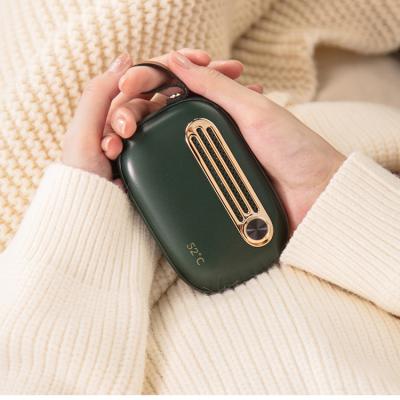 China Hotel Reusable Rechargeable Hand Warmer Electronic Portable Hand Warmer Warming Fast, Double Sided Heater with Power Bank for sale