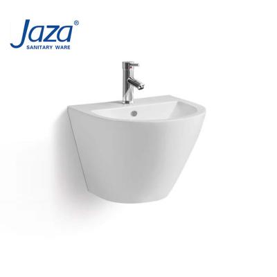 China Modern Design OEM Factory Price Modern High Quality Wall Mounted Sink Bathroom Wall Hung Ceramic Small Wash Basin for sale