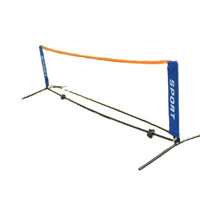 China Lightweight Portable Badminton Net Mail Adjust Tennis Volleball Net Portable Foldable Polyester Indoor And Outdoor Practice for sale