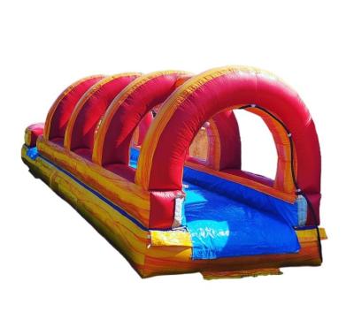 China PVC Tarpaulin 0.55mm Good Quality Lava Slip N Slide Giant Inflatable Water Slide Park For Kids Adults for sale