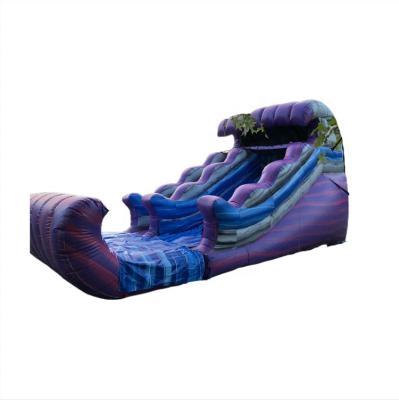 China PVC Tarpaulin Kids Backyard Commercial Water Slide 0.55mm New Inflatable Lickity Split Dry Slide for sale