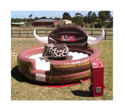 China PVC 0.55mm PVC Tarpaulin Commercial Mechanical Games Rodeo Inflatable Bull Riding Numerical Controls Bull Riding Bull Riding Ride for sale