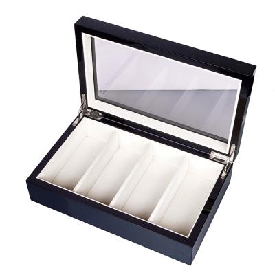 China Custom logo luxury sliding custom jewelry pretty unique classic elegant vintage luxury clear wooden packing boxes high end for sale