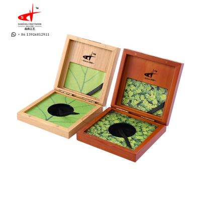 China SAMDING Handmade Custom Storage Box Wooden Coin For Medal Locket for sale