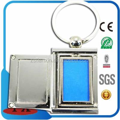 China Promotional Photo Frame Metal Promotion Rectangle Key Chain Rack With Magnet for sale