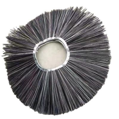 China Professional Cheap Price Customized Wafer Steel Ring Road Sweeping Cleaning Brush for sale