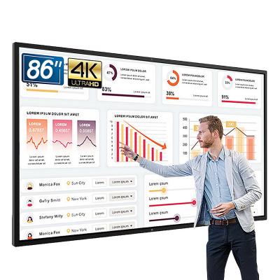 China Classroom 55 Inch 4k Stand Commercial Charge Marker Oled Touch Transparent Teaching Monitor Device Multi-touch Flexible Whiteboard for sale