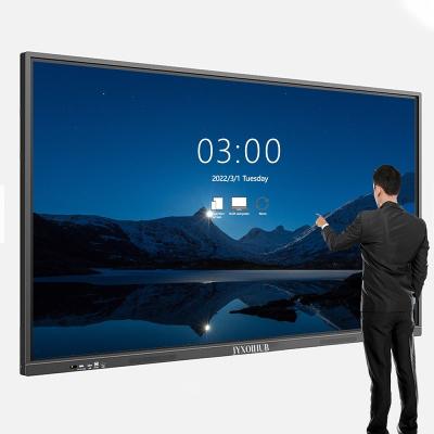 China School Teacher 55 Inch 4k Show Ultra Multi Touch Screen Electronic Interactive Whiteboard Smart Board For Education Classroom for sale