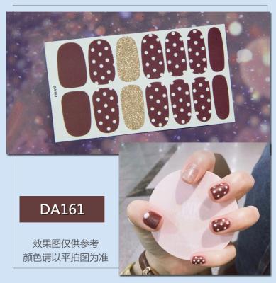 China 2019 New Arrival DA161-200 Non-Toxic Nail Polish Strips Waterproof Stickers 100% Full Coverage for sale