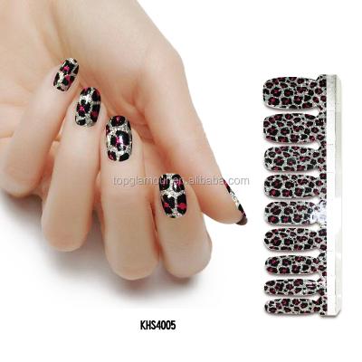 China KHS3999-4012 Hot Selling Waterproof Season Model Is Not Solid Color Glitter Nail Polish Beautiful Long Lasting Strips for sale