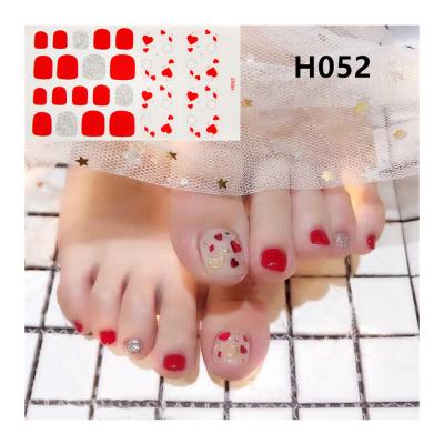 China Beautiful Hot Selling Style Art Detachable French False Nails Waterproof Loose Color H052 for sale