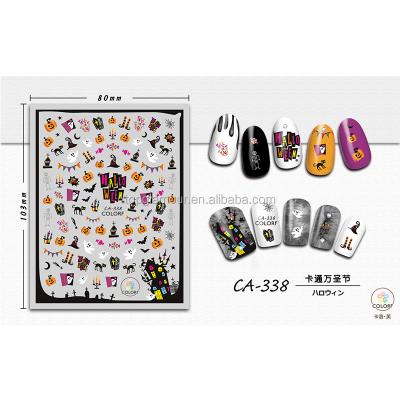 China Halloween 2D Wholesale Series Hot Mix Factory Special Process CA338-336 Product Nail Art Sticker With High Quality for sale