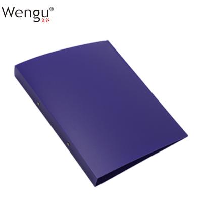 China Good Quality PP Printing A4 Size Document Holder Shenghua A4 Custom Printing PP Plastic Folder 2 Ring Binder for sale