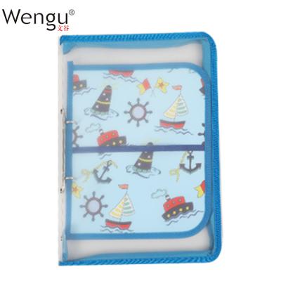 China Wholesale Custom Printing PP Shenghua Manufacturing PP A4 Size Transparent Zipper 2 Ring Binder for sale