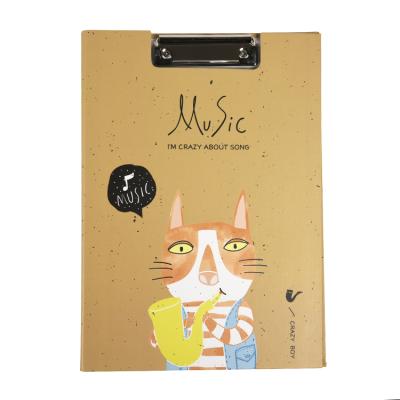 China Good Quality Factory Price A4 Paper File Colorful Folding Storage Clipboard Display Clip Writing Board Care Clipboard for sale