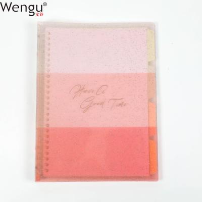 China Custom B5 Student Size 60 Pages New Best Quality Loose Leaf Material Printing PP Cover Ring Binder Notebook for sale