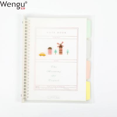 China Personalized PP Size Pages Stationery Spiral Notebook Cover Print Loose Leaf Business Smart Notebook for sale