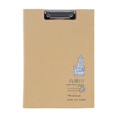 China Wholesale School Nature Color A4 Hard Paper Cover Wengu Paper Style New Writing Clipboard for School Business Office for sale