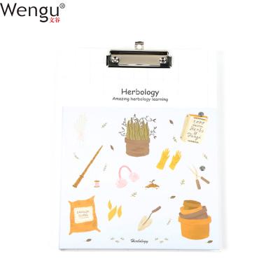 China Wholesale Paper Custom Printed A4 Size Double Board Multi Function Clip Paper Clipboard With Cover for sale