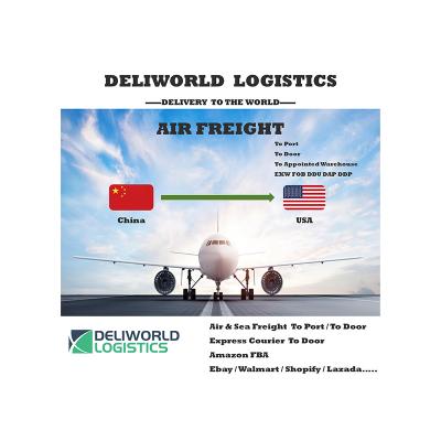 China Free Cost Cheapest 7 Days High Speed ​​Air Freight From China To USA Door To Port With DDU DDP DAP EXW FBA FOB FBM for sale