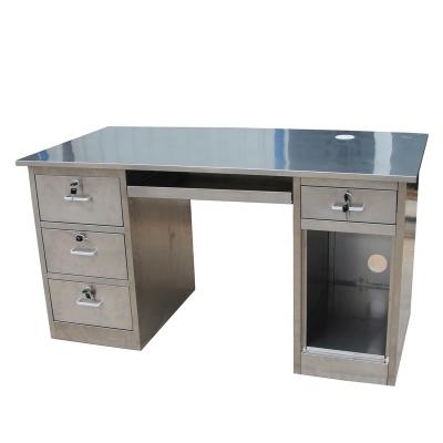 China Knock Down Stainless Steel Work Desk / Stainless Steel Desk for sale