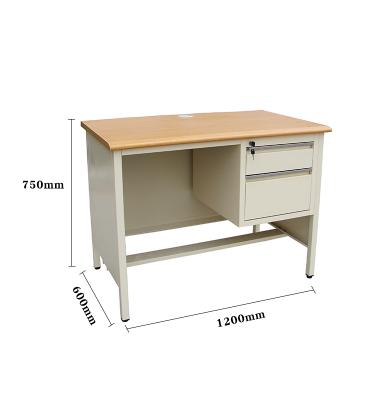 China Foldable Study Table With Half Two Drawers JF-D17 for sale