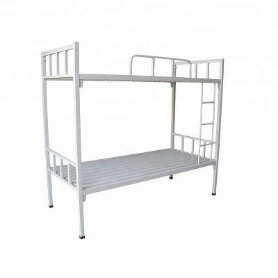 China Cheap Hotel Office Furniture Steel Bunk Bed Dorm Military Adult Bunk Beds Metal Double Platform Bed Rush for sale