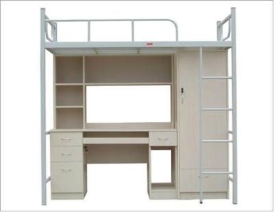 China Modern dorm bed with desk and wardrobe for sale