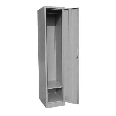 China Knock Down Cheap Knock Down Single Door Steel Wardrobe Cabinet for sale