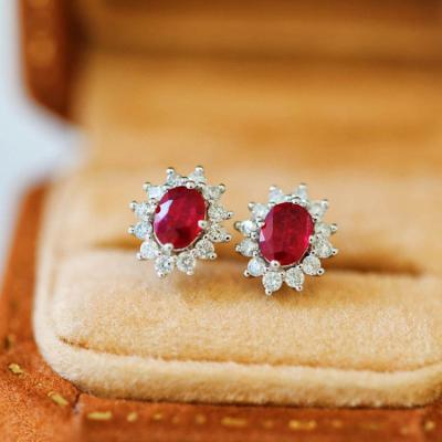 China TRENDY Xinfly 2023 Fashion 18k Solid Gold Sunflower Shape Diamond Ruby Sapphire Stud Earrings for sale