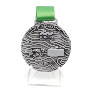 China Wholesale Soft Silver Custom Enamel Logo Sports Medal Antique China Virtual Metal Race for sale