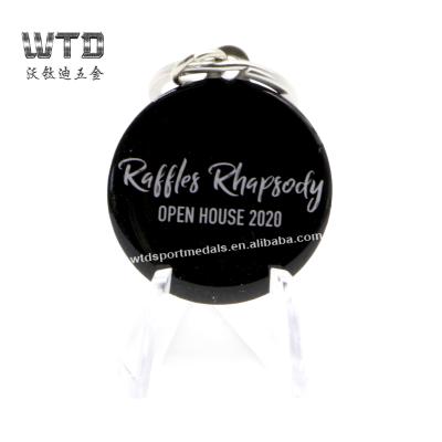 China Custom Souvenir Gift Company Logo Best Selling Metal Die Cast Metal Key Chain for sale