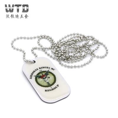 China Europe WTD 8 Years Military Dog Tag Blank Wholesale Custom Metal Printing Stainless Steel for sale